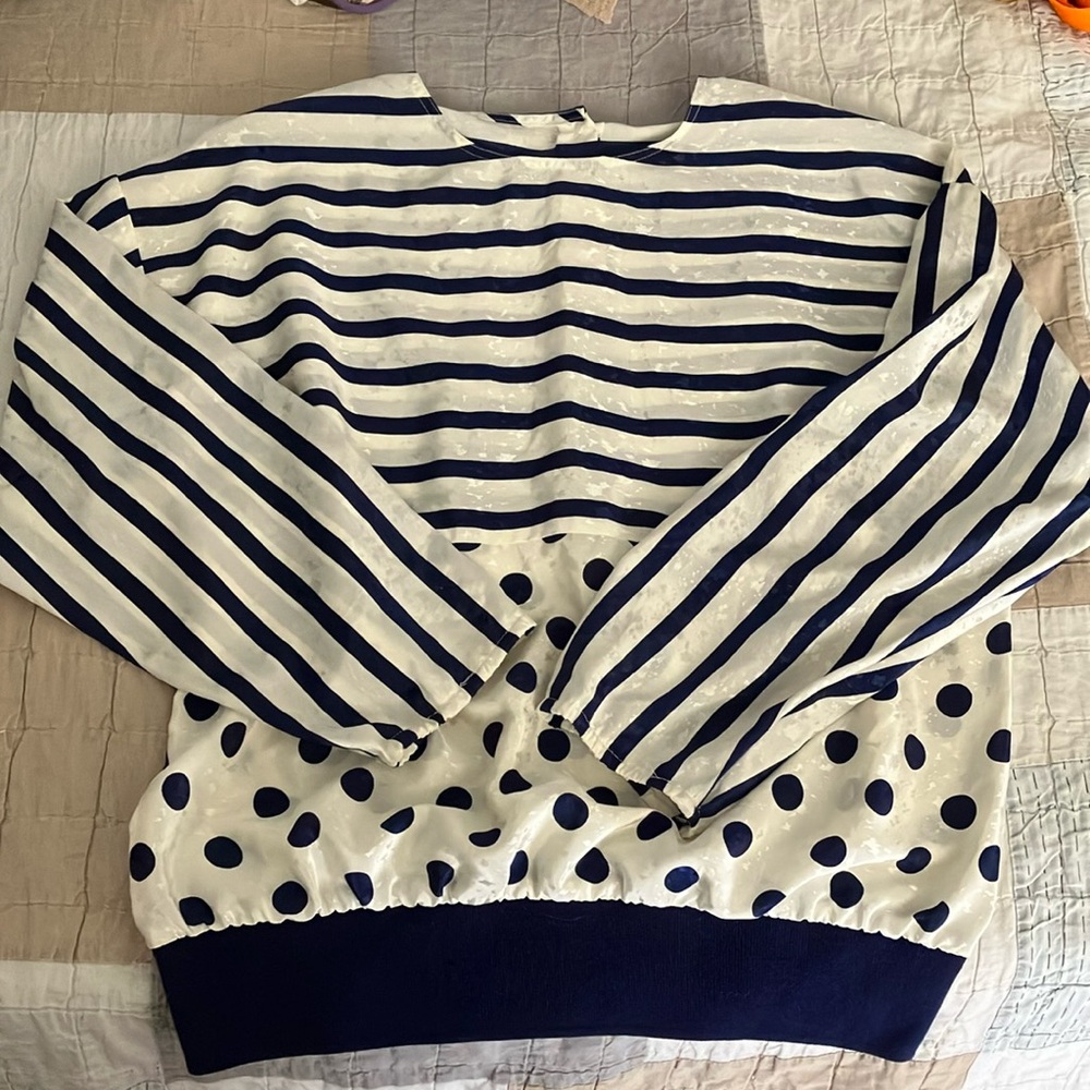 Vintage sailor dance party vibes 80’s top